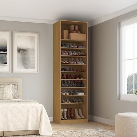 Sapateira sem Portas Modular 100% MDF 70cm Altezza Clean