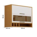 Ver imagem 3 de Armário Ronipa Duplo Reflecta Syrah Aéreo 2 Portas 1200mm Vd