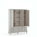 Ver imagem 1 de Roupeiro Hannover 3 Portas 4 Gavetas - 60825