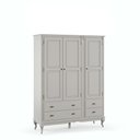 Ver imagem 2 de Roupeiro Hannover 3 Portas 4 Gavetas - 60825