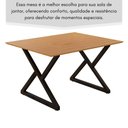 Ver imagem 3 de Mesa Industrial Império 120x90cm Base em Aço e Tampo em Mdf