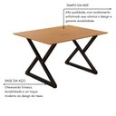 Ver imagem 5 de Mesa Industrial Império 120x90cm Base em Aço e Tampo em Mdf