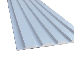 Painel Ripado Compacto 01 Unid. 90x25cm Larg. Talatto Painéis Branco Tx - 1