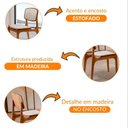 Ver imagem 5 de Conjunto com 2 Cadeiras Malta Moderna Mobília Bouclê 01 Cinamomo Imbuia
