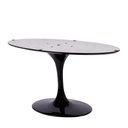 Ver imagem 3 de Mesa Saarinen Oval Freijó 135x90cm - Base Preta Mgsaarinen
