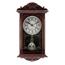 Ver imagem 1 de Relógio De Parede Retangular Com Pendulo Decoração Retrô