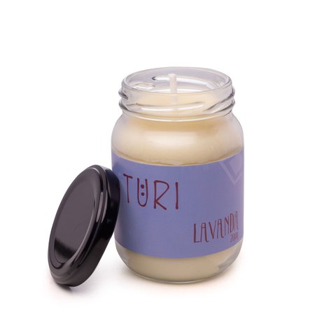 Vela Aromática Perfumada Cera Vegetal Lavanda 200g