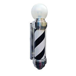 BARBER POLE GIRATÓRIO 60CM VOLTAGEM BIVOLT PRETO. - 3