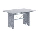 Ver imagem 4 de Conjunto Sala de Jantar Mesa com 4 Cadeiras Lara Branco/Preto