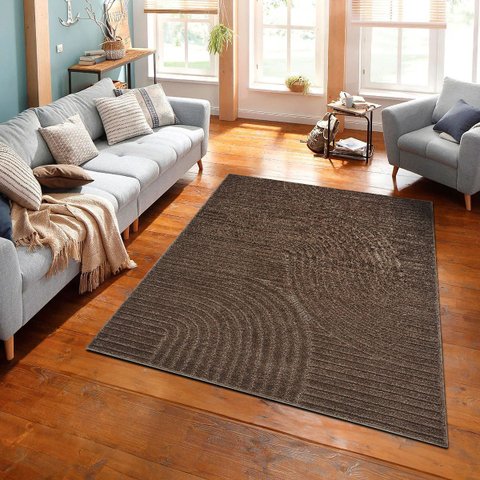 Tapete Sala Quarto Realce Antiderrap. 2,00x2,50 Sand Taupe