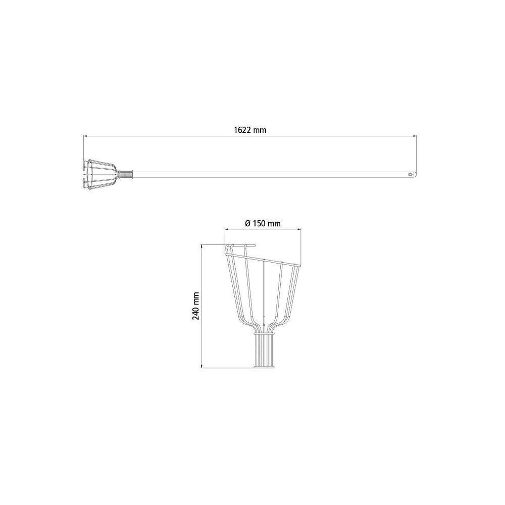 Colhedor de Frutas Medio Tramontina em Aço com Cabo 145 Cm - 5