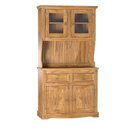 Ver imagem 6 de Cristaleira em Madeira 4 Portas 2 Gavetas 105 X 199 Cm Carvalho Rústico Elliottiis