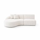 Ver imagem 2 de Sofá 3 Lugares Bariloche Modular Moderno Bouclé