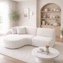 Ver imagem 1 de Sofá 3 Lugares Bariloche Modular Moderno Bouclé
