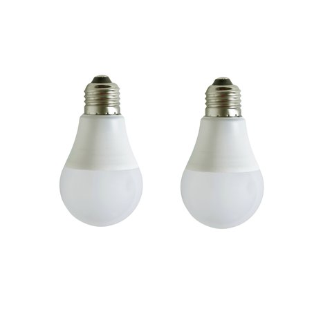 Kit 2 Lâmpada de Led Poptem Bulbo Branco Frio 6500k 7w Bivolt