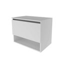 Ver imagem 1 de Balcão Gabinete Suspenso para Banheiro 60cm com 1 Porta e Nicho Bn3606 Branco sem Cuba