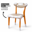 Ver mais imagens de Kit 8 Cadeiras de Jantar Floripa Madeira Mel Courino Bege