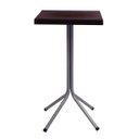 Ver imagem 1 de Mesa Quadrada Tramontina Sigma Alta 59x106 Cm Marrom Polipropileno e Base em Aço Carbono