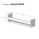 Ver imagem 4 de Kit 3 Prateleiras Porta Brinquedos Rosa 50 X 12cm Suporte Invisivel