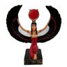 Deusa Isis Alada Asas Abertas 11cm Vermelho/Branco Estátua Egípcia - 1