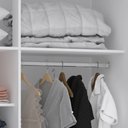 Ver mais imagens de Guarda Roupa Solteiro Modulado Cp01 Taiga Branco/cinnamon L01 - Mpozenato