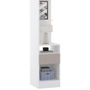 Ver imagem 6 de Guarda Roupa Solteiro Modulado Cp01 Taiga Branco/cinnamon L01 - Mpozenato
