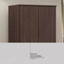 Ver imagem 7 de Armário Multiuso 1,8 M 2 Portas 4 Prateleiras - Viena:cafe Touch