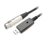 Cabo Interface Usb a Macho + Cannon Fêmea 3p 3mts - 1