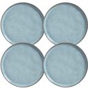 Ver imagem 1 de Jogo 4 Pratos Rasos 27cm Cerâmica Stoneware Azul Porto Brasil Bio Breeze