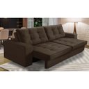 Ver imagem 1 de Sofá Retrátil e Reclinável 2 Lugares 1,90m com Molas Giovana Suede Preto Madelina Decor