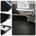 Ver imagem 1 de Piso Vinílico em Manta Preto Branco Dama ou Cimento Rolo 16m Cor:preto