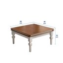 Ver imagem 3 de Mesa de Centro Manchester 2039 Linz Móveis - Off White/imbuia Glazer