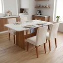 Ver imagem 2 de Conjunto Sala de Jantar Mesa 1,20m Maira 4 Cadeiras Milano Viero