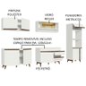 Armário de Cozinha Completa 310cm Branco Reims Madesa 02 - 5