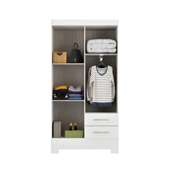 Guarda Roupa 4 Portas 2 Gavetas Gr4223 Branco Imperatriz Rodial Móveis - 3
