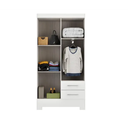 Ver imagem 3 de Guarda Roupa 4 Portas 2 Gavetas Gr4223 Branco Imperatriz Rodial Móveis