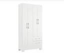 Ver imagem 2 de Guarda Roupa 4 Portas 2 Gavetas Gr4223 Branco Imperatriz Rodial Móveis