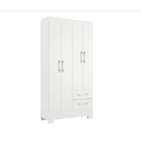 Ver imagem 2 de Guarda Roupa 4 Portas 2 Gavetas Gr4223 Branco Imperatriz Rodial Móveis
