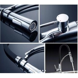 Torneira Cozinha Monocomando Black Pull Down - Cromada - 7