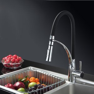 Torneira Cozinha Monocomando Black Pull Down - Cromada