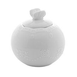 Conjunto 03 Peças Porcelana p/ Chá Butterfly Branco - 4