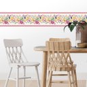 Ver imagem 3 de Faixa Decorativa Adesiva (autocolante) - Floral Rosa e Amarelo
