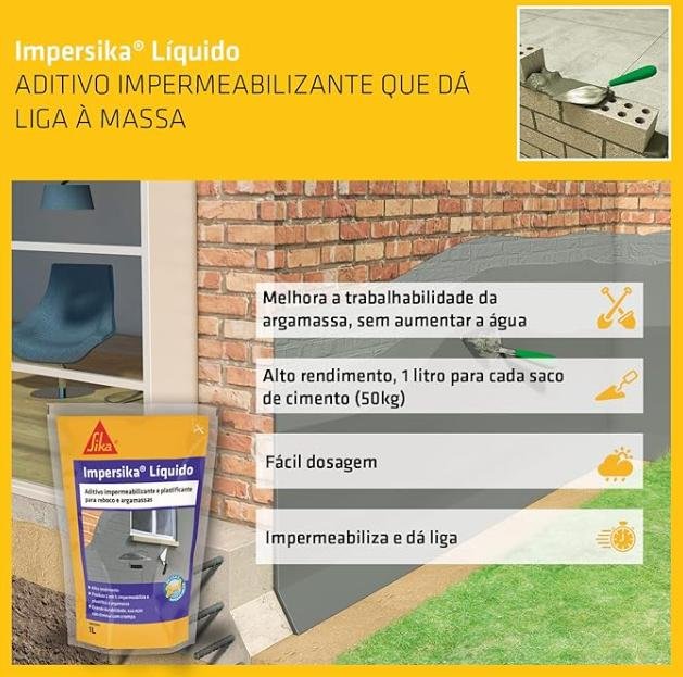 Impermeabilizante Sika Impersika 1 (3,6l) - 2