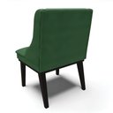 Ver imagem 5 de Kit 08 Cadeiras de Jantar Liz Veludo Verde Base Fixa Madeira Preto - D’Rossi