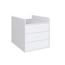 Ver imagem 4 de Berço Cama com Cômoda e Cama Auxiliar Branco Completa Móveis