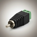 Ver imagem 2 de Kit 20 Conector Rca Macho com Borne para Cftv Audio Video