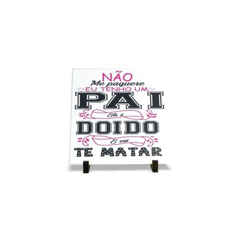 Porta Retrato Dia Dos Pais Decorativo em Azulejo Personalizados