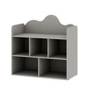 Ver imagem 2 de Estante Infantil Nuvem 91,8cm X 90,9cm com 5 Nichos 100% Mdf Cor:fendi