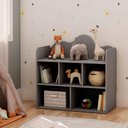 Ver imagem 1 de Estante Infantil Nuvem 91,8cm X 90,9cm com 5 Nichos 100% Mdf Cor:fendi