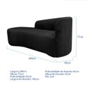 Ver imagem 3 de Kit Divã Recamier Orgânico França 200cm Lado Esquerdo e 2 Poltronas Amore Linho